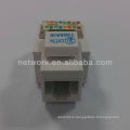 90 градусов UTP RJ45 Cat5e Keystone Jack с пылезащитными чехлами